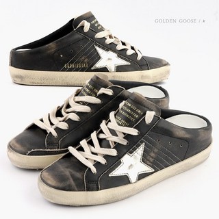 골든구스 23FW SUPERSTAR 사봇 스웨이드 스타 여성 뮬 스니커즈 WT