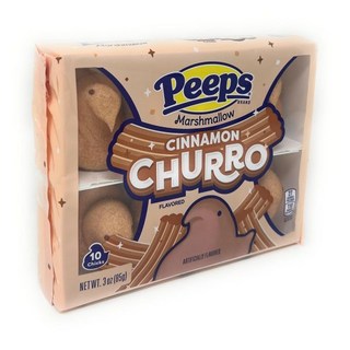 Peeps 마시멜로우 마시멜로 핑크색 시나몬 츄로 병아리 10개입, Peeps 마시멜로우 마시멜로 핑크색 시나몬 츄로 병아, 10개