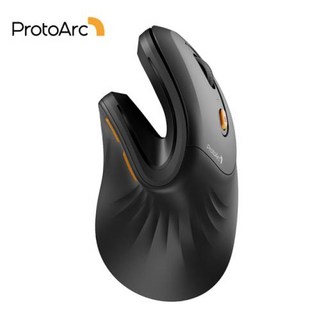 인체공학마우스 버티컬 저소음 무선 게이밍 블루투스 마우스 Per ProtoArc 수직 또는 컴퓨터 맥 윈도우 3 DPI 조정 가능 다중 장치 연결 EM11 NL, 없음, 1) Black