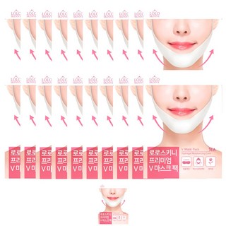 로로스키니 프리미엄 하이드로겔 턱 v 브이라인 리프팅 팩, 1개입, 21개