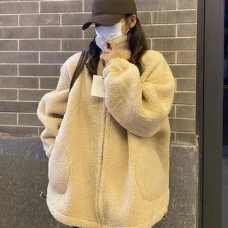 해피유통 뽀글이 점퍼 여성용 가을 가을 자켓 도톰한 플리스 하프 자켓 GJL002