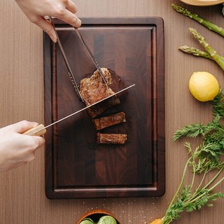 FASEN 고급 엔드그레인 호두나무 원목도마 플레이팅 나무도마, 1개, M001