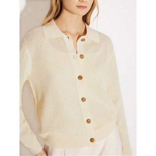 쉬즈미스 여유로운 크로셰 카라 니트 가디건 택가격 178000원