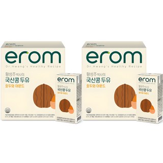 이롬 황성주 박사의 두유 호두 아몬드, 190ml, 32개