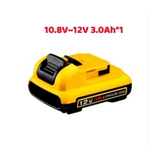 용 Dewalt 3.0Ah 배터리 10.8V12V 이온 공구 리튬 배터리 DCB123 DCD710 배터리 12V 교체 전동 DCB125 DCB120, 1)1PCS