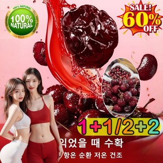 1+1/2+2【항염 진통】엄선된 말린 체리 드라이드 건체리 프리미엄 건체리 무첨가 말린 건강좋은 말린과일, [3+3]1봉/80g/6봉