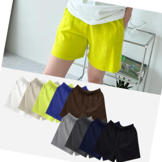 여성편한반바지 여름 데일리 시원한 편한 여자 4부 무지 팬츠 반바지