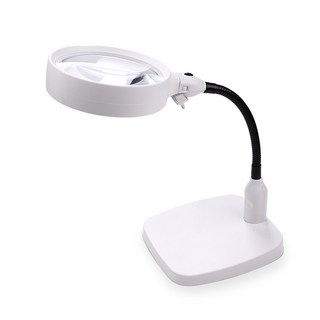 [비버블리] LED 자바라 스탠드 돋보기 고배율 확대경 120mm 10배, 1개, 120mm/10배