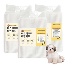 미스터추추 강아지 배변패드 18g, 100개입, 3개