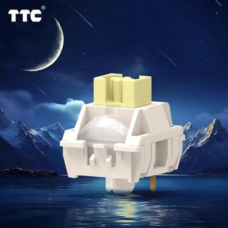 TTC 뉴 문 스위치 기계식 키보드 커스텀 스위치 RGB 사전 윤활 게이밍 선형 3 핀 POK POM 42g, 110 PCS, Moon