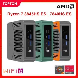 미니 PC 컴퓨터 본체 소형 데스크탑 Topton 솔리드 게이머 AMD Ryzen 7 8845HS ES