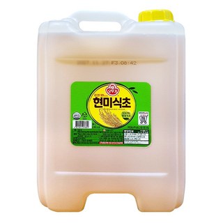 오뚜기 현미식초 업소용 식초 대용량, 18L, 1개
