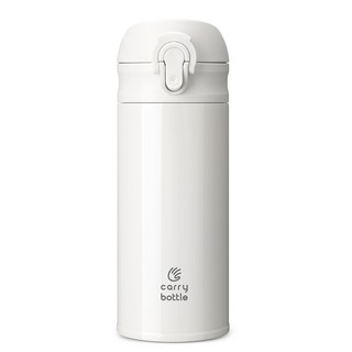 캐리보틀 이지보틀 보온병 텀블러, 1개, 350ml, 화이트