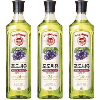 해표 포도씨유, 900ml, 3개 사조해표포도씨유250ml