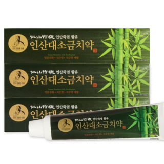 인산죽염 인산대 소금치약, 160g, 3개