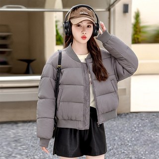 더블유 여성 항공점퍼 숏패딩