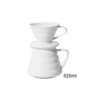 1-4 컵 세라믹 커피 찌꺼기 V 모양 필터 용 메이커 세트 위에 부어 핸드 브루 에스프레소 Coffeeware, 02 V02, 01 빠른, 01 White, 1개