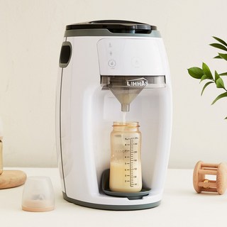 리하스 자동분유제조기 + 깔때기, Hv-001(화이트)