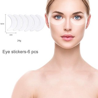 재사용 가능한 실리콘 얼굴 주름 방지 스티커 눈 이마 목 가슴 패드 패치 제거 리프팅 노화 스킨 케어 도구, 6개, 5Eye Stickers 6pcs