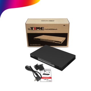 EFM ipTIME PoE24000Mesh (PoE 24+기가 4) 32포트 스위칭 허브, 1개