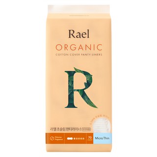 Rael 유기농 순면커버 초슬림 라인, 일반, 70개입, 1개