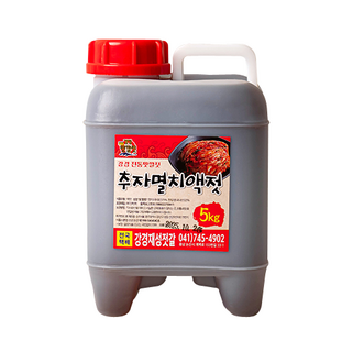 강경재성젓갈 김장용 추자도 멸치액젓, 추자멸치액젓 5kg(1개), 5kg, 1개