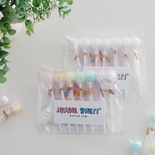 니니네 자일리톨 막대사탕, 1세트, 레인보우 막대사탕 7개