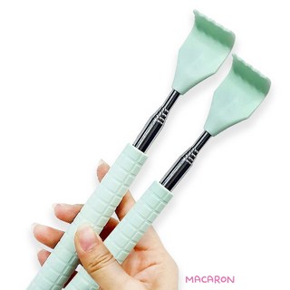 마카롱 효자손 접이식 휴대용 길이조절 등긁개, 2개, 민트