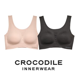 [크로커다일] 감탄브라 나일론모달 U넥 패드일체형 브라2종 베이지 블랙 CDWBR4O0204 상품 이미지