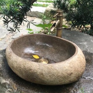 싱크대인조석 긴다리 세면대 반다리 일체형 석재대분 화장실 천연몽돌 정원 연못 돌, 02 [미드사이즈] 45-49cm, 45-49cm