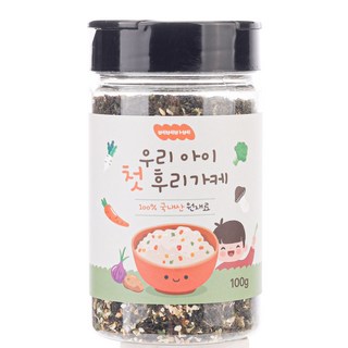 [국내산] 우리 아이 첫 후리가케 무염 아기 주먹밥 밥가루 밥양념 야채 알갱이 이유식 유아식 추천, 1개, 100g