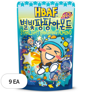 바프 별빛팡팡 아몬드, 190g, 9개