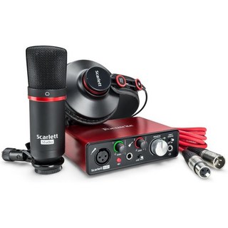 스튜디오 녹음 장비 오디오 인터페이스 홈레코딩 포커스라이트 스칼렛 솔로 2세대 USB 및 프로 툴이 포함된 번들 첫 번째, 스튜디오 녹음 장비 오디오 인터페이스 홈레코딩 포커스라, 1개