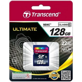 128GB SDXC Class 10 플래시 메모리 카드 최대 30MBs TS128GSDXC10, 128GB_Card Only | Standard Pac, 1개
