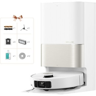 드리미 X50 Ultra Complete 진공 로봇 청소기 화이트 스마트 매핑 충돌 방지 자동 먼지 수집 유튜버 추천