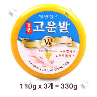 웰빙헬스팜 명품 고운발 크림, 110g, 1세트, 3개입
