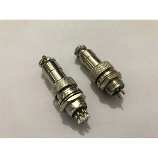 7/16 GX12 항공 원형 커넥터 2 핀 3 4 5 6 7 수 플러그 및 암 소켓 12mm DF12 M12, GX12-6Pin, 1개
