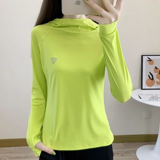 여성 봄 가을 속건 긴팔 티셔츠