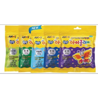 아모스 탱탱 아이클레이 키즈 50g 10색 세트, 3개