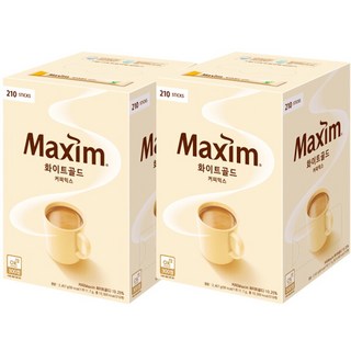 [맥심] 동서 화이트골드 커피믹스 210Tx2개, 2개, 1개입