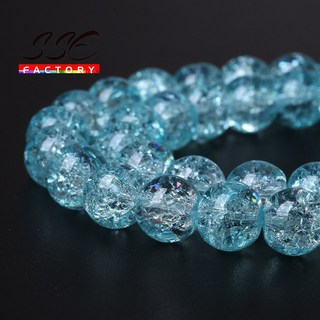 팔찌자재 블루크랙수정 크리스탈 유리석영 8~12mm 비즈세트, [01]8mm 45 to 48pcs