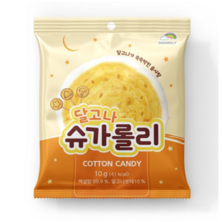 달고나 슈가롤리 솜사탕, 10g, 2개