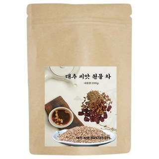 국내산 대추 법제한 대추 씨앗 원물 전통차 200g, 1박스, 1개입