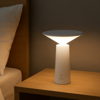 TEMOA 수면 침실 무드등 미니 LED 거실 무선 수면등, 화이트