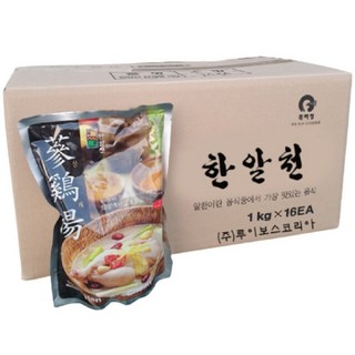 한알천 삼계탕 1kg-16개 (1박스) 레토르트 업소용 식당용, 1개, 1kg