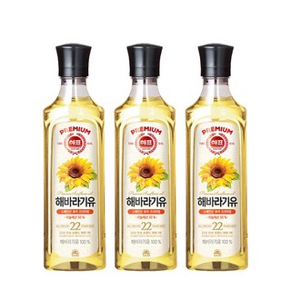 사조 해표 스페인산 해바라기유, 900ml, 3개