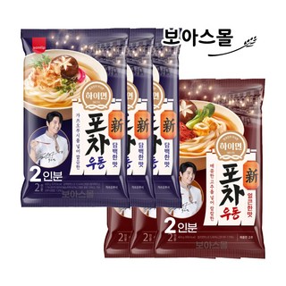 삼립 하이면 신포차우동 담백한맛 x 3봉 + 얼큰한맛 x 3봉 (2인분), 3개