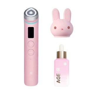 메디큐브 에이지알 부스터 프로 핑크 + 토끼 헤드캡 + 멜라앰플 1개 (기미 잡티/흔적앰플) 한정세트 HV