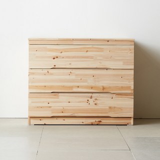 동서가구 라스카 삼나무 원목 3단 서랍장 DF912070, 내추럴
