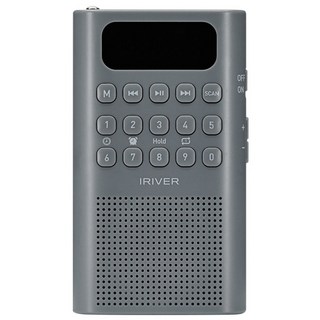 2025년 2월 출시 아이리버 휴대용 라디오 IRS-C808 2채널 안테나 mp3플레이어 블루투스 스피커 듀얼이어폰 알람 USB-C 고출력 스피커 세로형 효도라디오 마이크로SD, 그레이